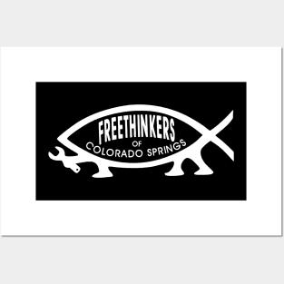 Freethinkers of Colorado Springs Logo White Posters and Art